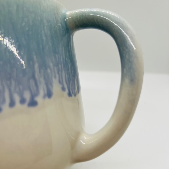 Crate & Barrel Stoneware Caspian Blue Mug Set of 2 - Picture 5 of 9